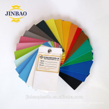 jinbao 1.5mm 4x8 0.55 densidad muebles blancos PVC 48 x 96 tablero de espuma